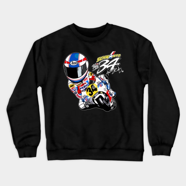 Mfz Studioz Kevin Schwantz Pepsi Suzuki Tribute Crewneck Sweatshirt